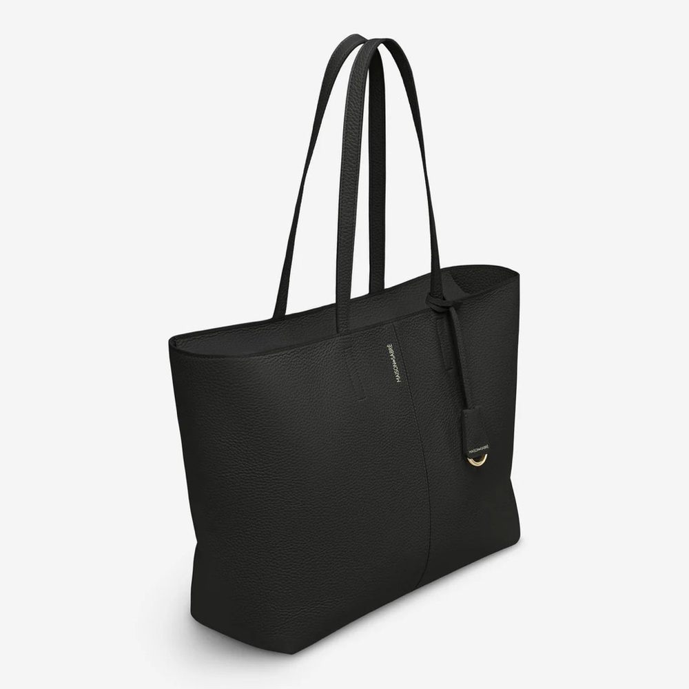 Chic Black Leather Tote by [Brand]